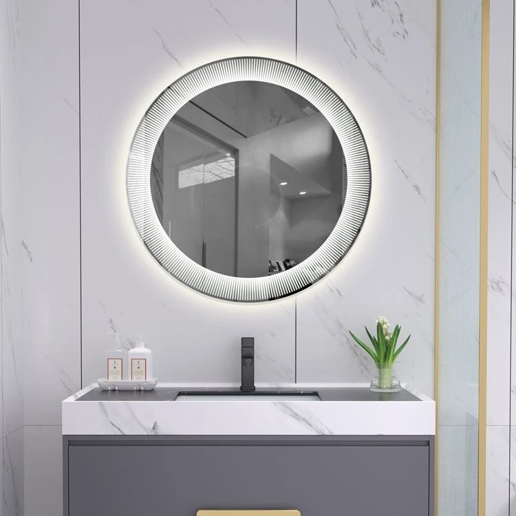 circle led bathroom mirror